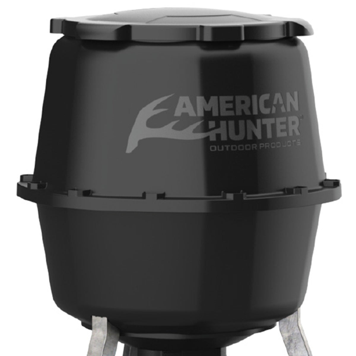 Boss Buck 30 Gallon Tripod Hopper w/ Gravity Feeder For Deer & Wild Game, Black