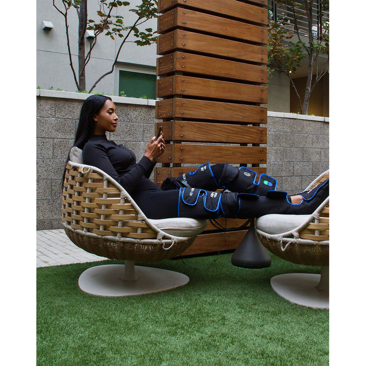 REATHLETE Leg Foot Compression Heating Pad Massage Boots w Controller (Open Box) - VMInnovations