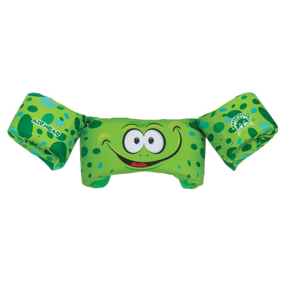 Airhead Water Otter Premium Kids Child Life Jacket Vest with Arm Bands, Frog - VMInnovations