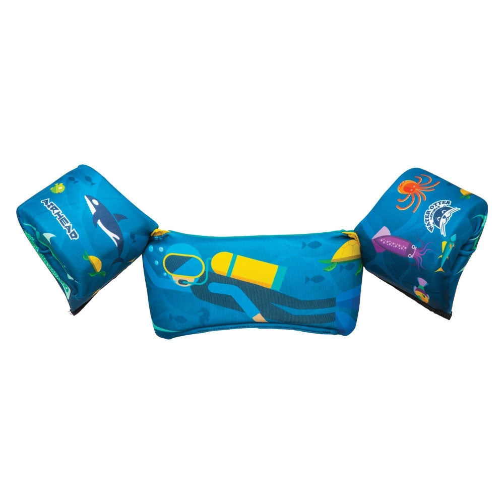 Airhead Water Otter Kids Child Life Jacket Vest with Arm Bands, Scuba (Open Box) - VMInnovations