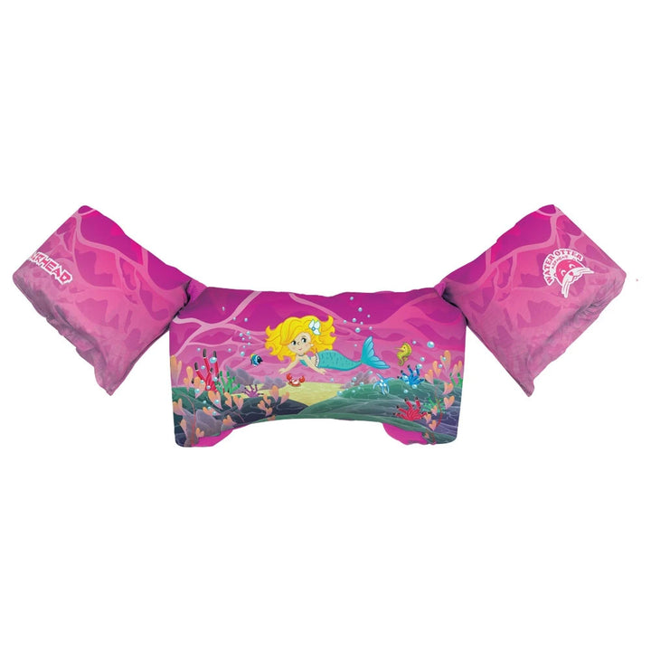 Airhead Water Otter Elite Kids Child Life Jacket Vest with Arm Bands, Mermaid - VMInnovations