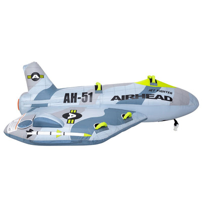 Airhead Jet Fighter Airplane 4 Person Inflatable Towable Water Tube Raft (Used)
