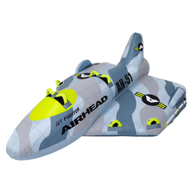 Airhead Jet Fighter 4 Person Inflatable Boat Towable Water Tube Raft (For Parts)