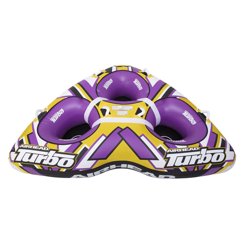 Airhead Turbo 3 Person 81" x 107" Inflatable Boat Water Inner Tube (Open Box)