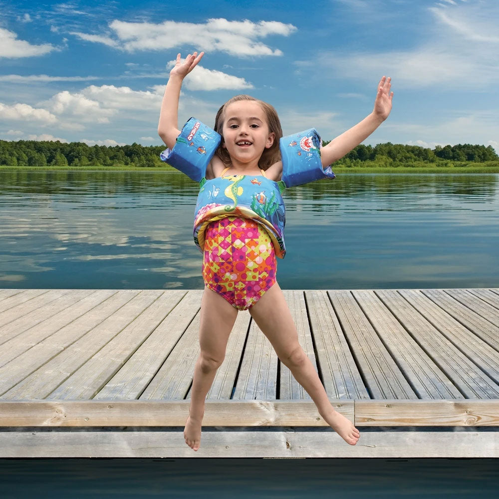 Airhead Water Otter Elite Kids Child Life Jacket Vest with Arm Bands (Open Box)