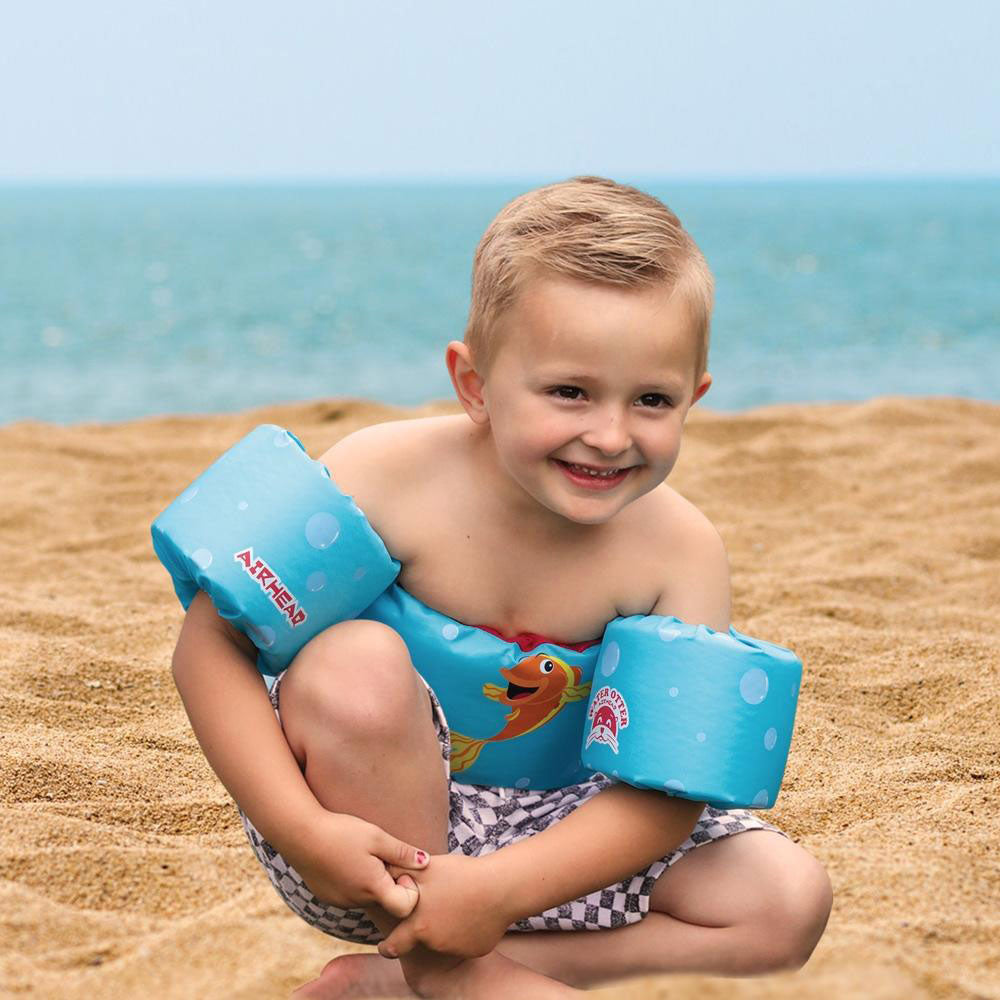 Airhead Water Otter Elite Kids Child Life Jacket Vest with Arm Bands (Open Box) - VMInnovations