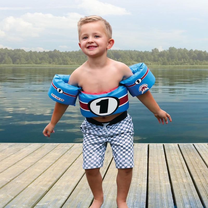 Airhead Water Otter Classic Kids Life Jacket Vest with Arm Bands, Lil Lifeguard