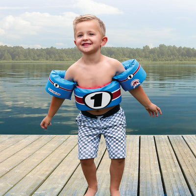 Airhead Water Otter Elite Kids Child Life Jacket Vest with Arm Bands, Treasure