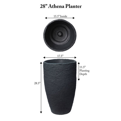 Algreen 87313 Athena 28.5" Self Watering Garden Ground Planter Pot (Open Box)