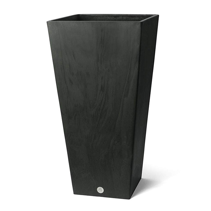 Algreen Valencia 31" Inside/Outside Square Planter Pot, Matte Black (Open Box) - VMInnovations