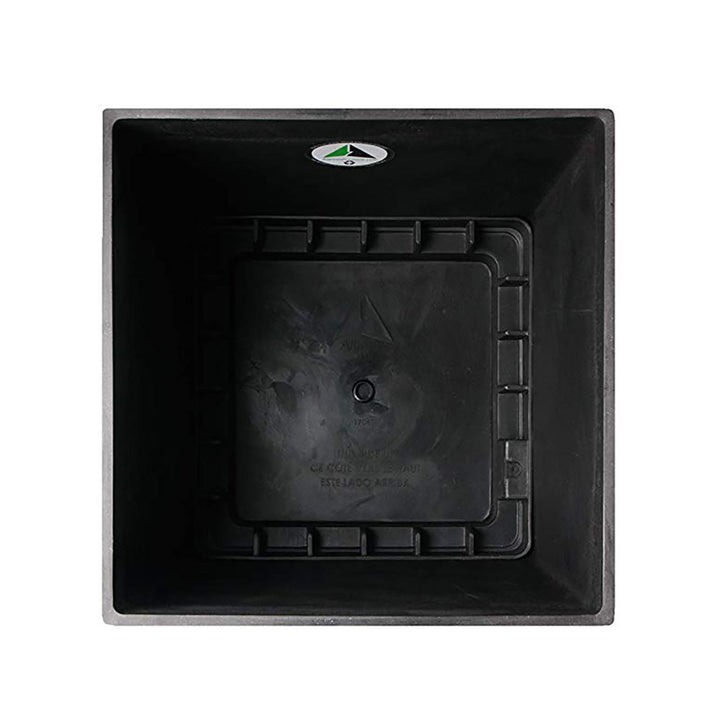 Algreen Valencia 31" Inside/Outside Square Planter Pot, Matte Black (Open Box) - VMInnovations