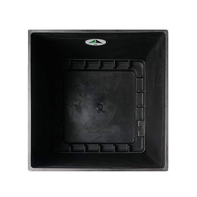 Algreen Valencia 31" Inside/Outside Square Planter Pot, Matte Black (Open Box) - VMInnovations