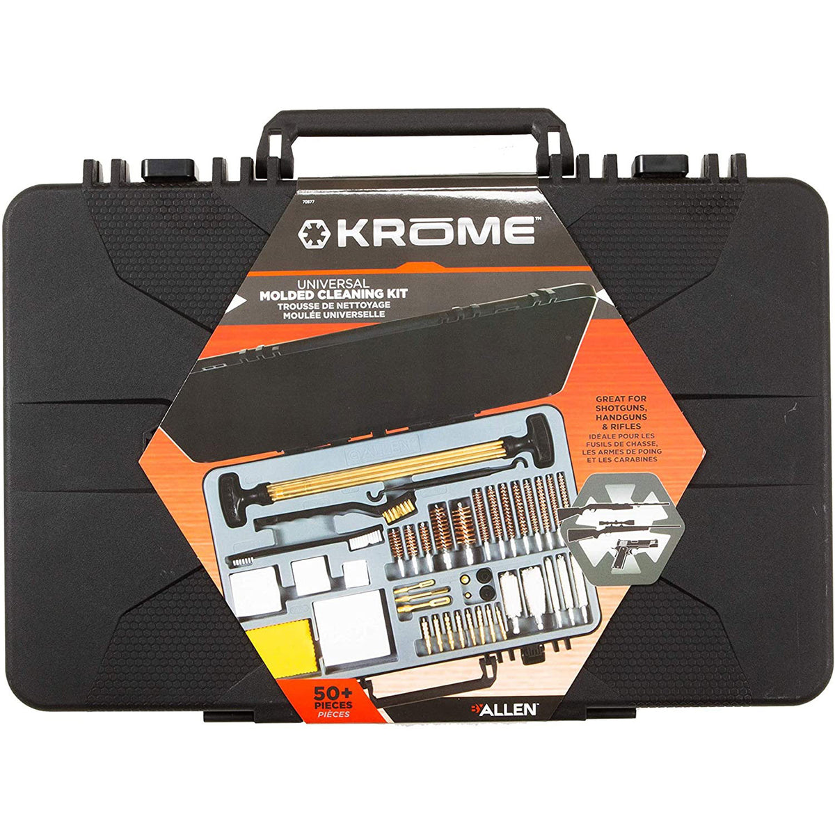 Allen Company 70977 Krome Large Universal Handgun Rifle Shotgun Gun Cleaning Kit