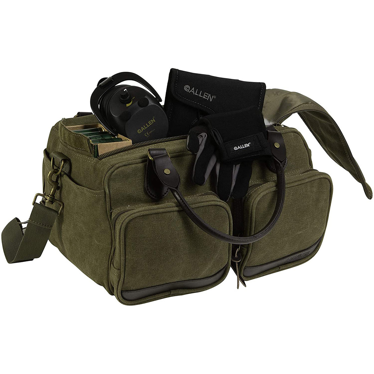 Allen Company 8244 North Platte Heritage Shooting Range Travel Carry Bag, Olive