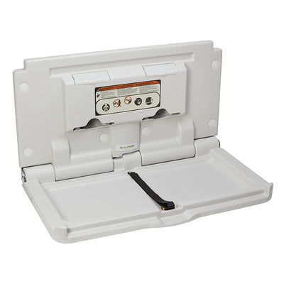 Alpine Industries Wall Mounted Fold Down Baby Diaper Changing Station, White - VMInnovations