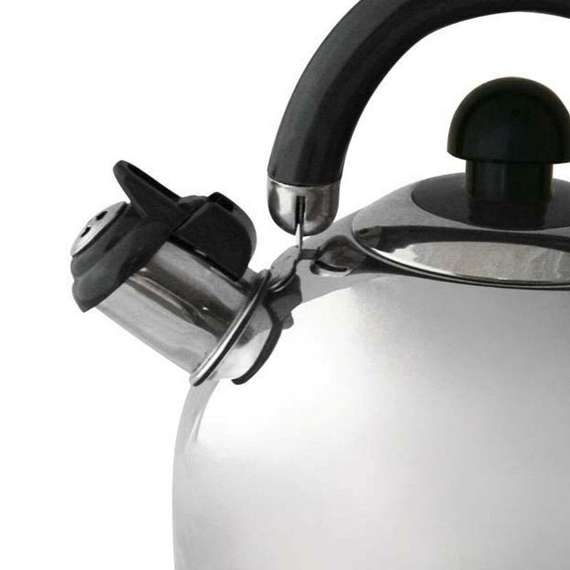 Alpine Cuisine Silver Stainless Steel Whistling Stovetop Kettle, 2.5 L (Used)