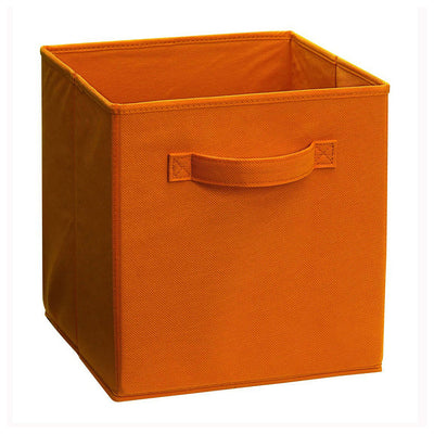 ClosetMaid Fabric Storage Organizer Cube with Handles, Fiesta Orange (6 Pack)