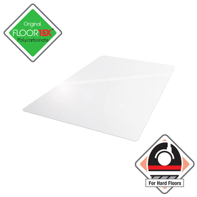 Floortex Solutions FR1215219ER  Clear Hard Floor Office Chair Mat, 48 by 60 Inch