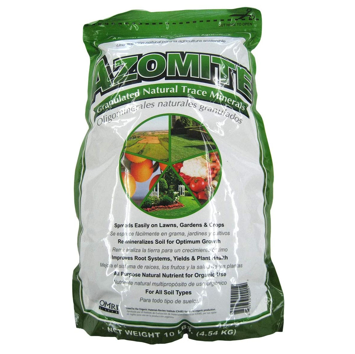 AZOMITE AM50010 Natural Granular Trace Mineral Nutrient Fertilizer, 10 Pounds - VMInnovations