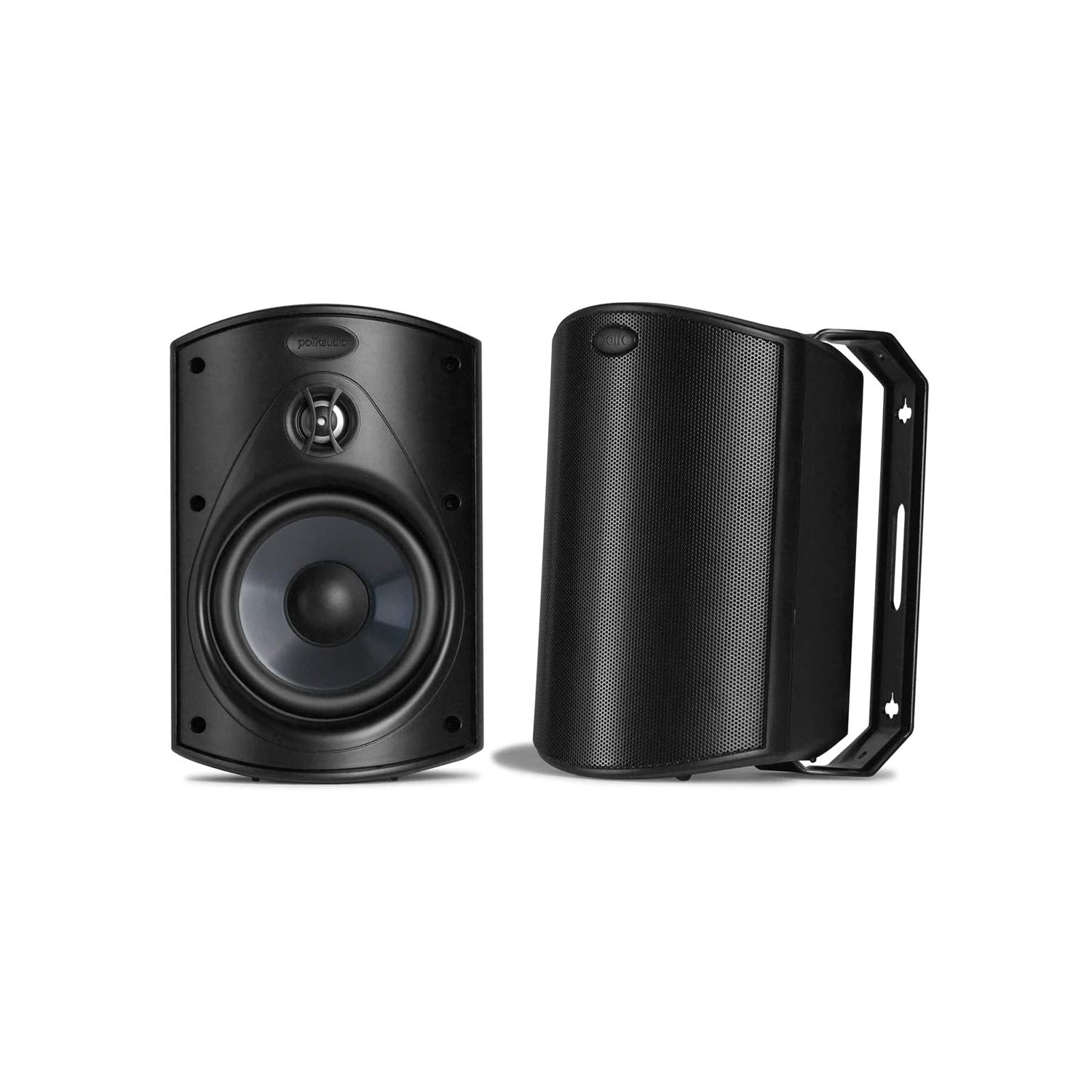 Polk Audio AM6088 Atrium All Weather Outdoor Wall Mountable Loudspeakers, Black