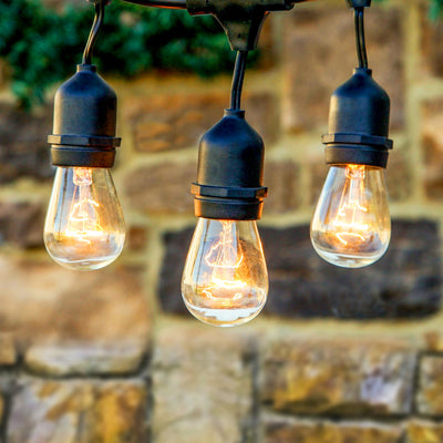 Brightech Ambience Edison White LED Waterproof String Lights, 48 Ft. (Open Box) - VMInnovations