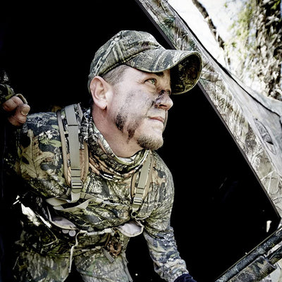 Ameristep AMEBF0247 Element 3 Person Fire Resistant Ground Blind, Mossy Oak