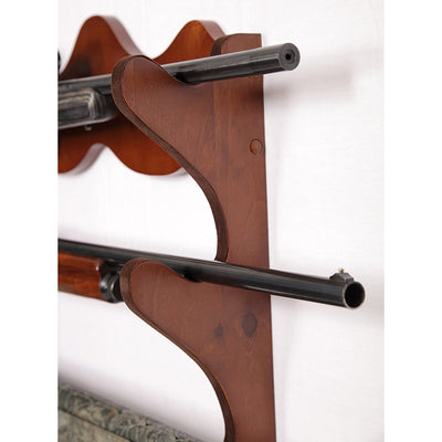 American Furniture Classics Wood Home Wall Mount 4 Rifle Gun Rack (Open Box)
