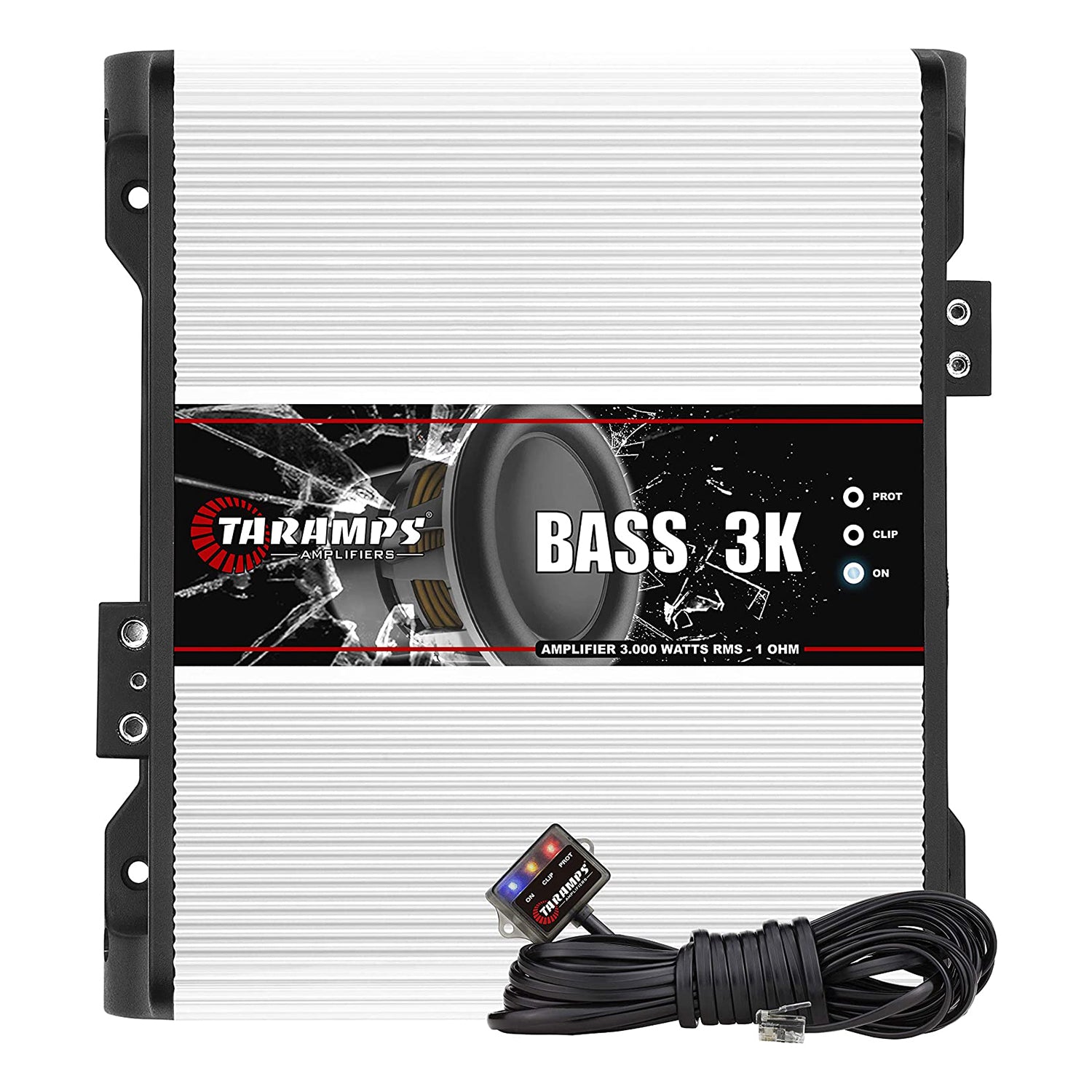 Taramps Auto Mono Amplifier Bundle with QPower Deluxe Wiring Installation Kit