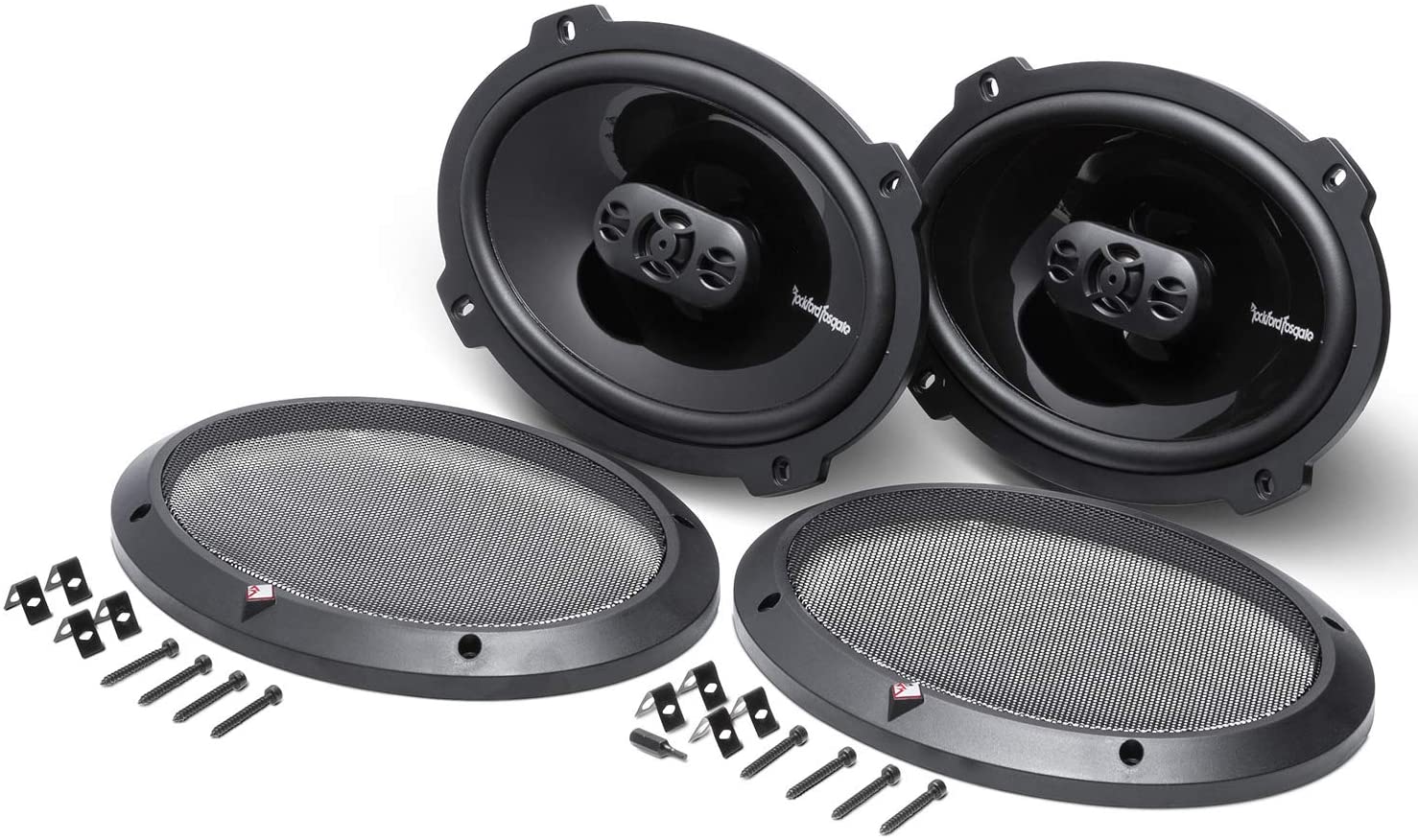 Rockford Fosgate P1694 6x9" 150W 4-Ohm 4-Way Car Coaxial Speakers Audio, Pair