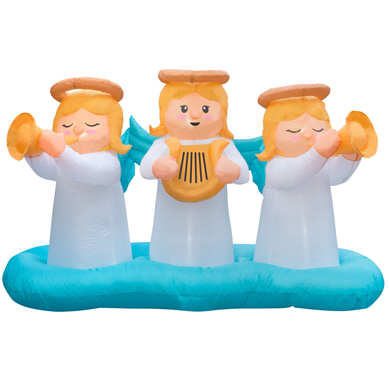 Holidayana 4.5 Feet Tall 3 Angels Lawn Inflatable Yard Decoration (Open Box)