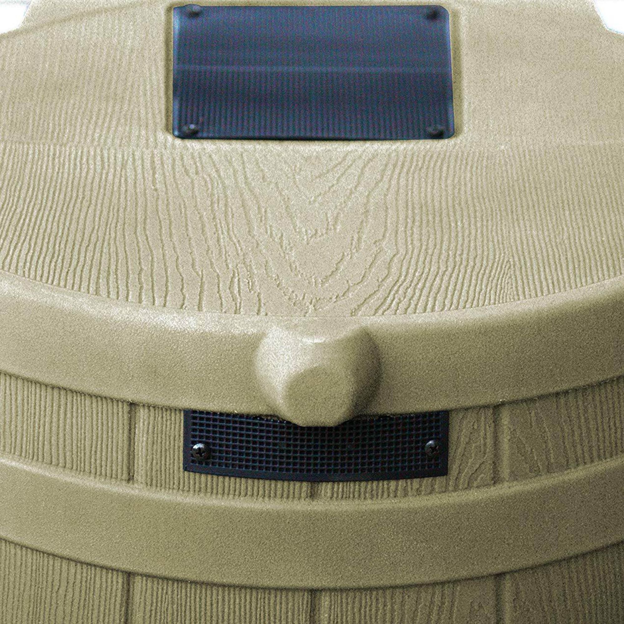 Good Ideas Rain Wizard 50 Gal Plastic Rainwater Collection Barrel, Khaki (Used) - VMInnovations