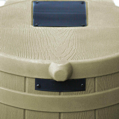 Good Ideas Rain Wizard 50 Gal Plastic Rainwater Collection Barrel, Khaki (Used) - VMInnovations