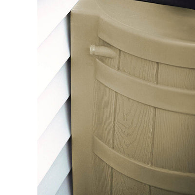 Good Ideas Rain Wizard 50 Gallon Plastic Rainwater Collection Barrel (Open Box) - VMInnovations
