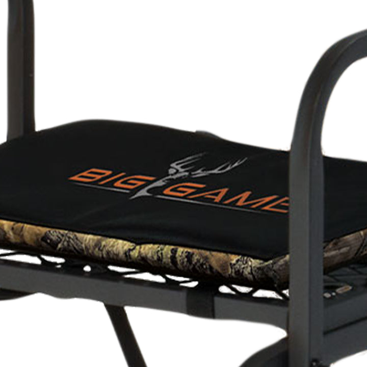 Big Game The Warrior Pro 1 Person Hunting Ladder Tree Stand, Black (Used) - VMInnovations