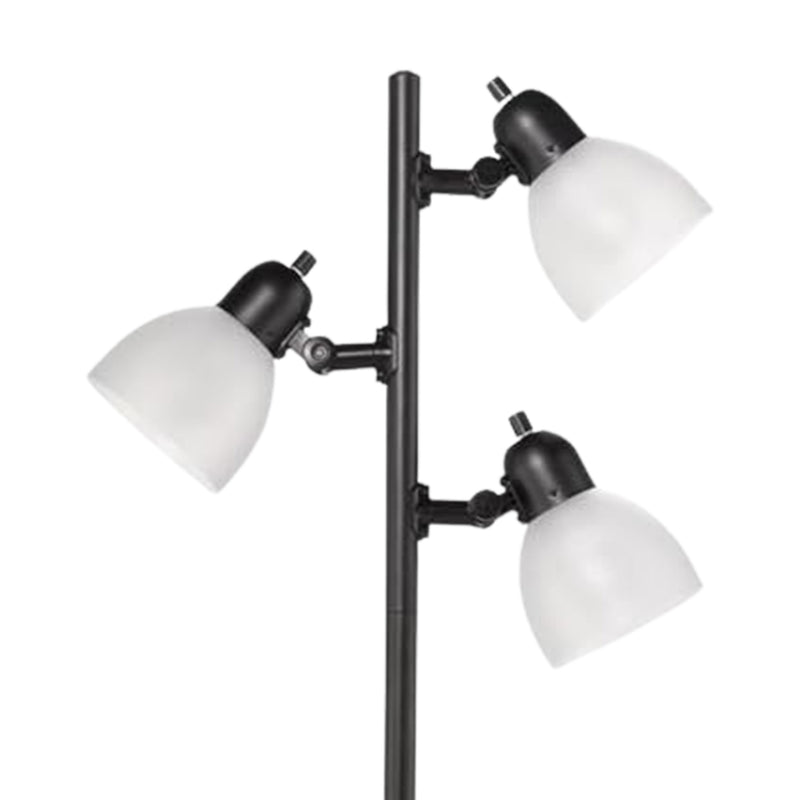 Globe Electric 63 Inch Floor Lamp w/3 Adjustable Rotating LED Spotlights, Black