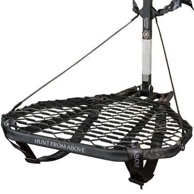 Hawk Mega Combat Hang On Tree Stand, Deer Stand w/ XL Saddle Platform (Open Box) - VMInnovations