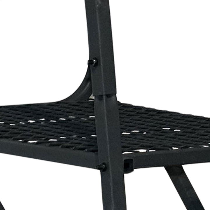 Big Game XL 17.5' Ladder Treestand with Flip-Back Seat & Rail, Black (For Parts)