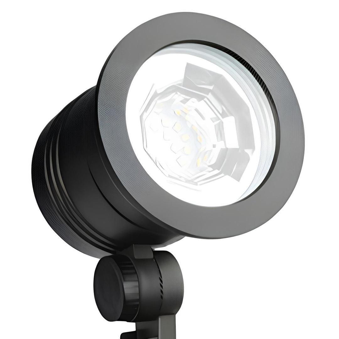 Fusion LED Spotlight Metal Outdoor Light w/ 1000 Lumens, Black (Used)