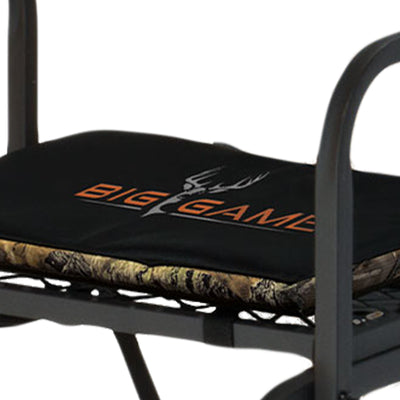 Big Game The Warrior Pro 1 Person Hunting Ladder Tree Stand, Black (Open Box)