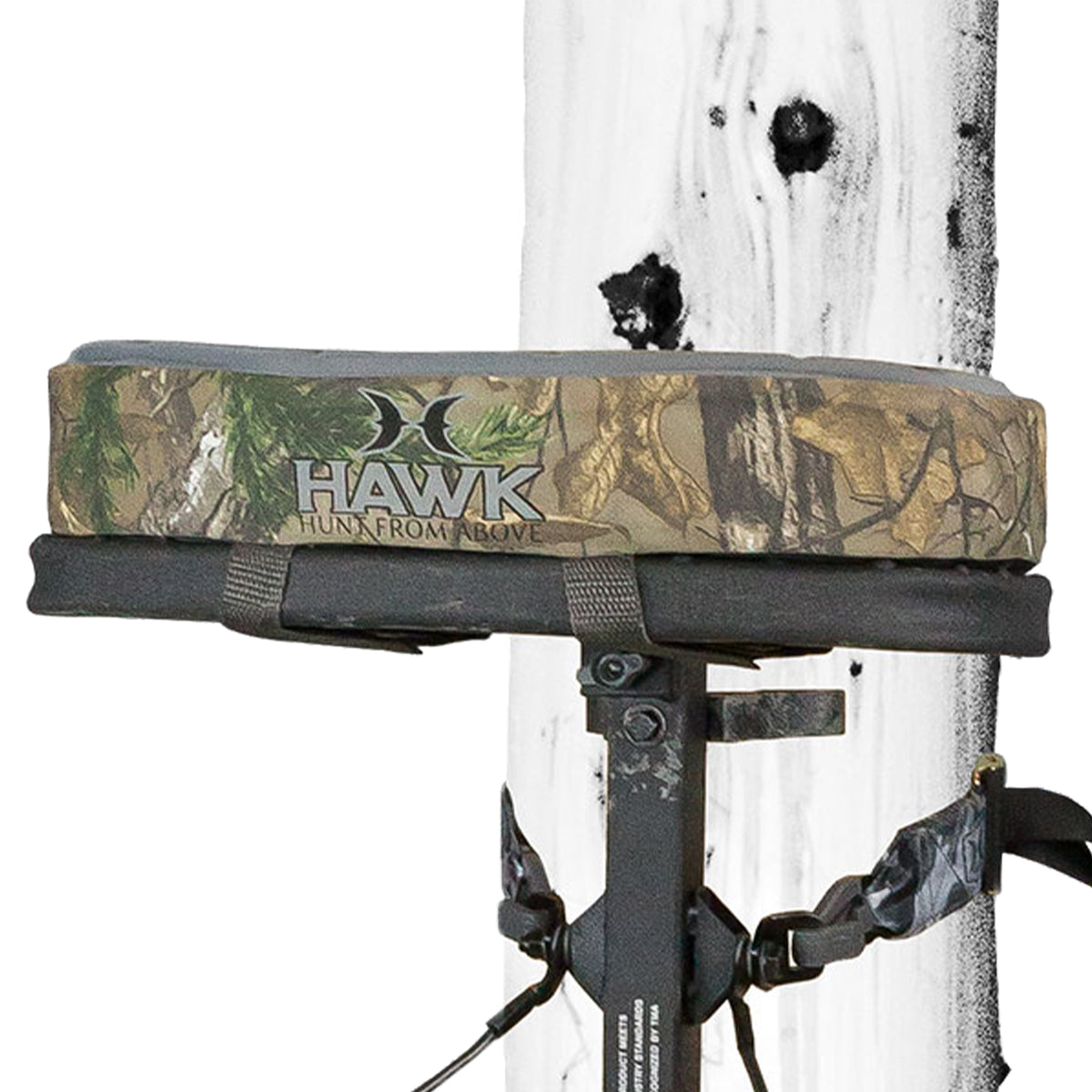 Hawk Mega Combat Hang On Tree Stand, Deer Stand w/ XL Saddle Platform (Open Box) - VMInnovations