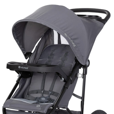 Baby Trend Travel Stroller with Seat, Locking Swivel Wheel,Jogger,Grey(Open Box) - VMInnovations