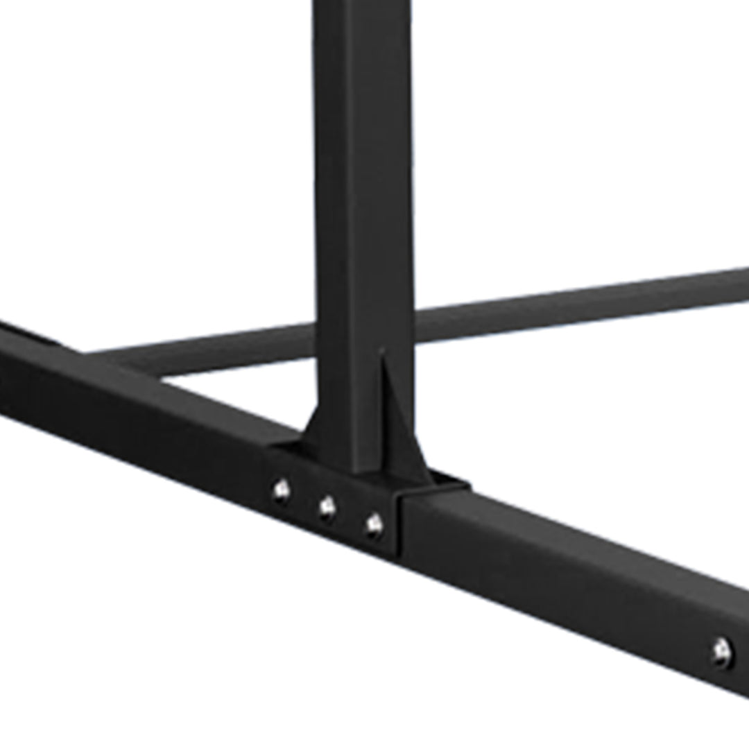 BalanceFrom Fitness 120" x 48" Exercise Mat & Adjustable Gymnastics Bar, Black