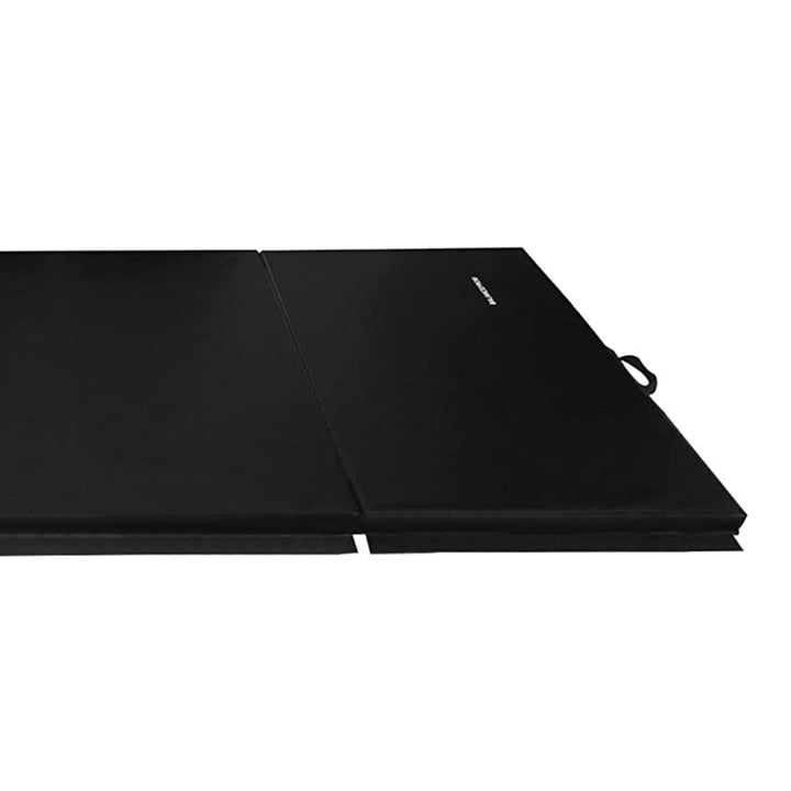 BalanceFrom 4' x 6' x 2" All Purpose Folding Fitness Gymnastics Gym Mat, Black