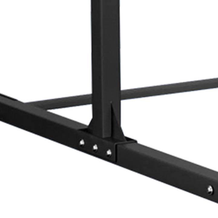 BalanceFrom Fitness 120" x 48" Exercise Mat & Adjustable Gymnastics Bar, Black