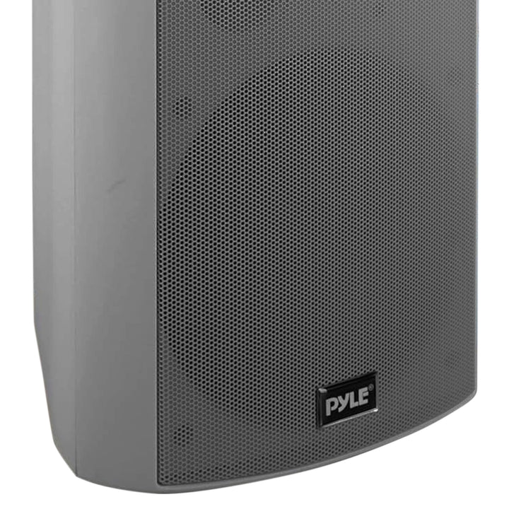 Pyle 6.5" Wireless Bluetooth Wall Mount Speaker System for Indoor Outdoor Use, Gray