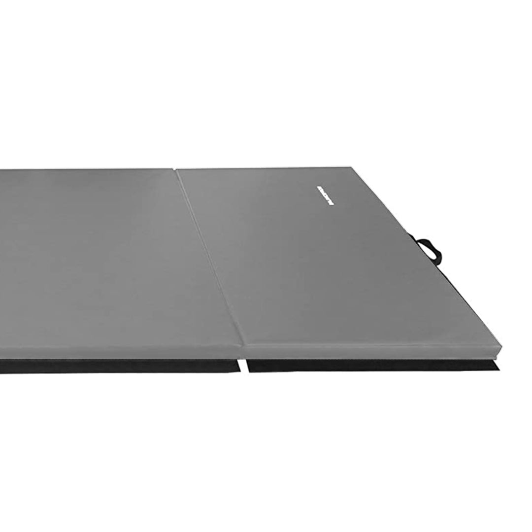 BalanceFrom 4' x 6' x 2" All Purpose Folding Fitness Gymnastics Gym Mat, Grey