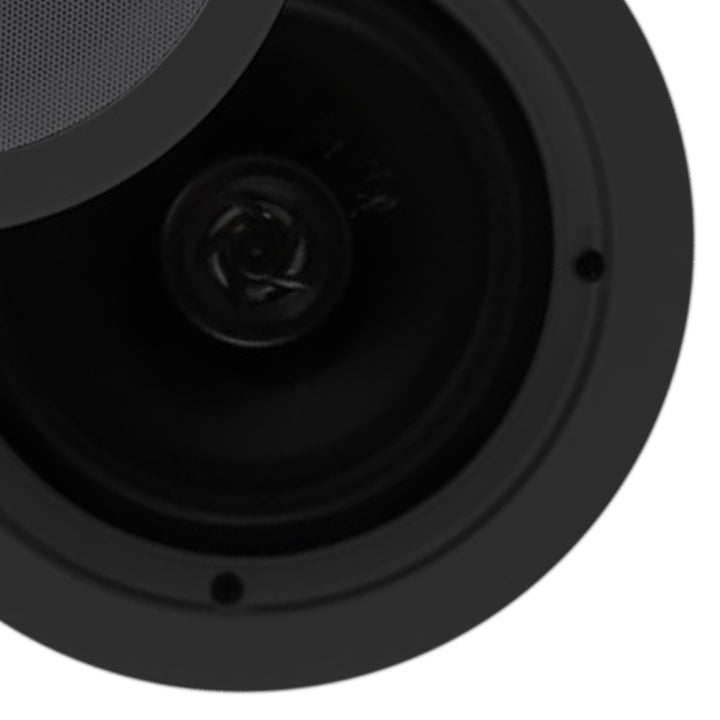 Pyle PDIC 200W 6.5" Flush In Wall/In Ceiling Speakers, Spring-Loaded Terminals