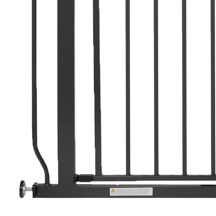 BalanceFrom Walk-Thru Safety Gate for Baby and Pets, 29.1-33.8"W, 30"H, Graphite