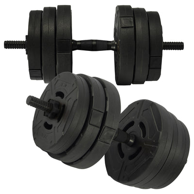 Fitvids 2 in 1 Adjustable Dumbbell Set,60lbs Free Weights Set w/Connector (Used)