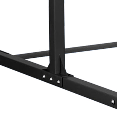 BalanceFrom Fitness 120" x 48" Exercise Mat & Adjustable Gymnastics Bar, Black